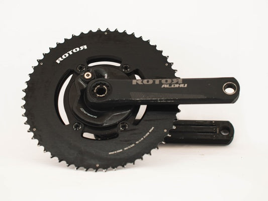 Rotor Aldhu crankset met Powermeter gebruikt