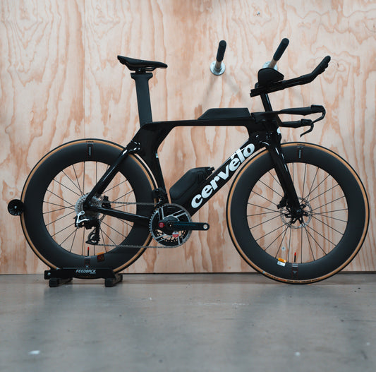 Cervelo P5 SRAM Red AXS Reserve Meerdere Maten Carbon Triathlon fiets Tijdritfiets