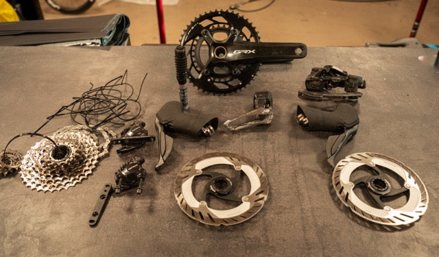 Shimano GRX DI2 825 12 speed Groepset Gravel ZGAN